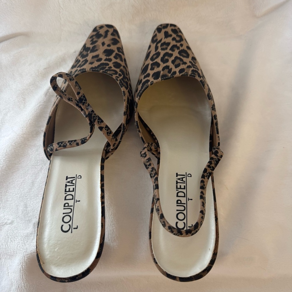 Coup Detat Leopard Print Heels